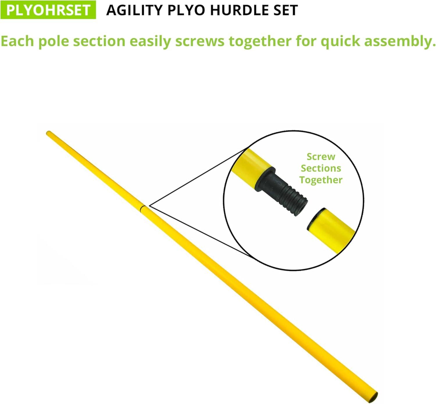 image:imageChampion Sports Agility Training Pole amp Hurdle Sets Speed Footwork amp Coordination Drills IndoorOutdoor PVC PolesAgility Pole Hurdle Set