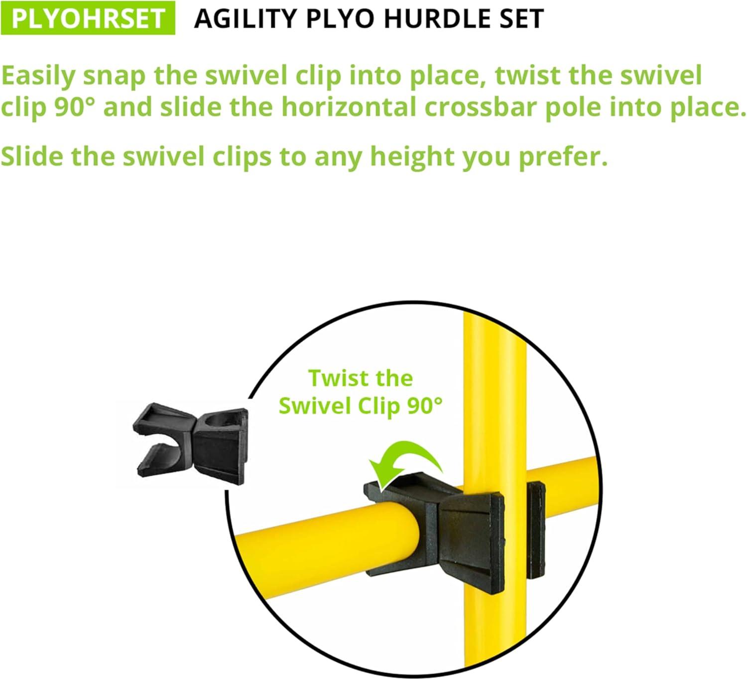 image:imageChampion Sports Agility Training Pole amp Hurdle Sets Speed Footwork amp Coordination Drills IndoorOutdoor PVC PolesAgility Pole Hurdle Set