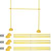 Champion Sports Agility Training Pole & Hurdle Sets – Speed, Footwork & Coordination Drills, Indoor/Outdoor PVC Poles(Agility Pole Hurdle Set)