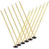 Champion Sports Agility Training Pole & Hurdle Sets – Speed, Footwork & Coordination Drills, Indoor/Outdoor PVC Poles(Pro Agility Pole Set)