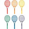 Champion Sports Plastic & Foam Racket Sets – Durable, Lightweight Paddles for Youth Play & PE, Paddleball, Racquetball(Plastic Tennis Racquet Set of 6)
