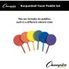 Champion Sports Plastic & Foam Racket Sets – Durable, Lightweight Paddles for Youth Play & PE, Paddleball, Racquetball(Raquetball Foam Set of 6)