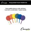 Champion Sports Plastic & Foam Racket Sets – Durable, Lightweight Paddles for Youth Play & PE, Paddleball, Racquetball(Raquetball Foam Set of 6)