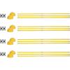 Champion Sports Agility Training Pole & Hurdle Sets – Speed, Footwork & Coordination Drills, Indoor/Outdoor PVC Poles(Agility Pole Hurdle Set)