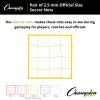 2.5 MM Twisted Soccer Net Pair by Champion Sports(Yellow)