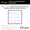 Champion Sports Junior Size 2.5mm Soccer Net Pair (2) – Twisted 5″ Square Polyethylene Netting