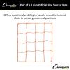 Champion Sports Official Size Soccer Net, 6.0mm, Orange