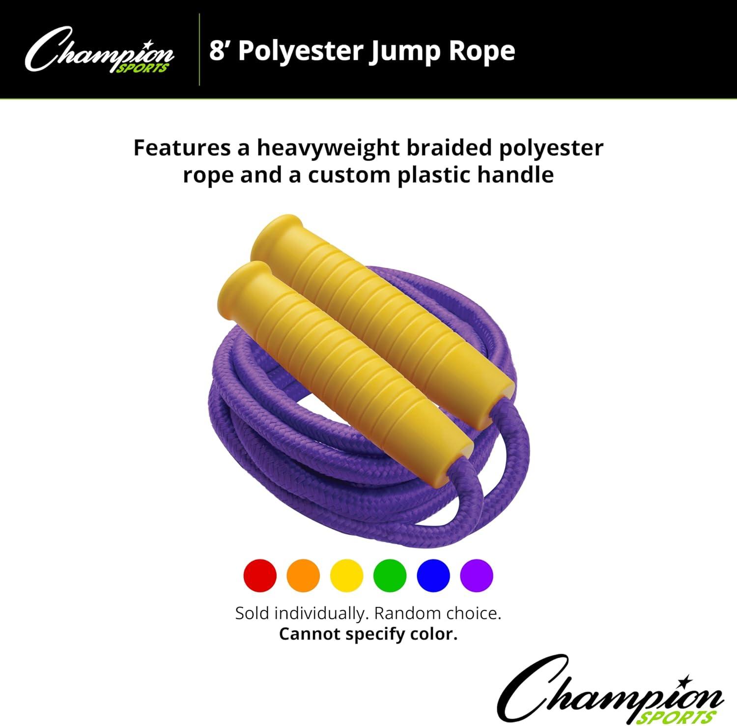 image:imageChampion Barbell Yellow Handle Braided Jump Rope 8Feet