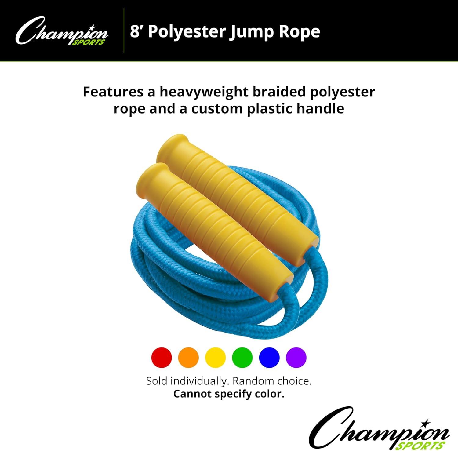 image:imageChampion Barbell Yellow Handle Braided Jump Rope 8Feet