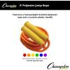 Champion Barbell Yellow Handle Braided Jump Rope, 8-Feet